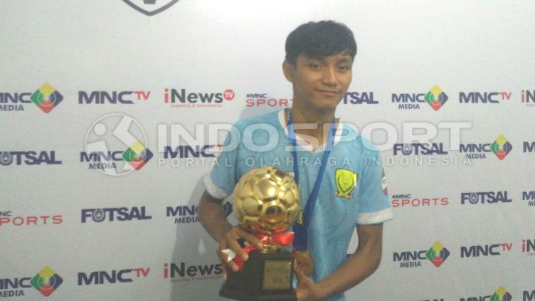 Pemain terbaik Liga Futsal Nusantara, M. Afif Rizky Copyright: INDOSPORT/Petrus Manus Da Yerimon