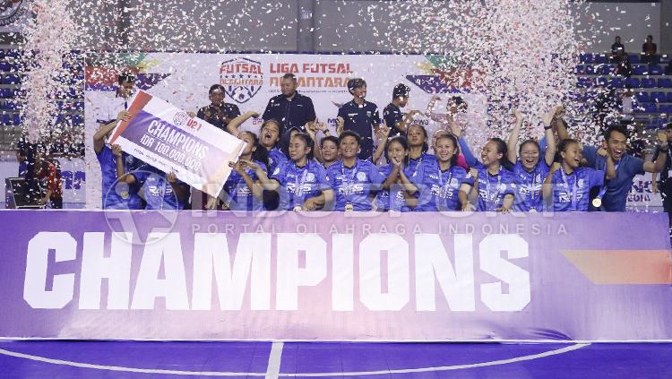 Tim futsal Pansa FC Bantul berhasil menjadi juara di Linus 2017 kategori putri