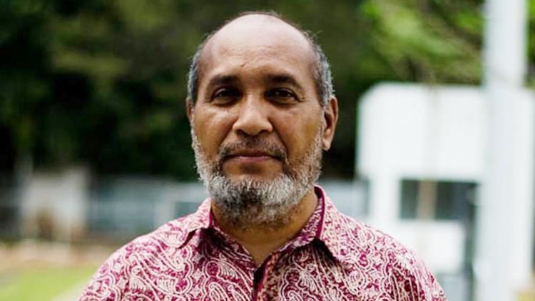 Mantan pemain Timnas Indonesia era 1980-1990 Berthy Tutuarima.