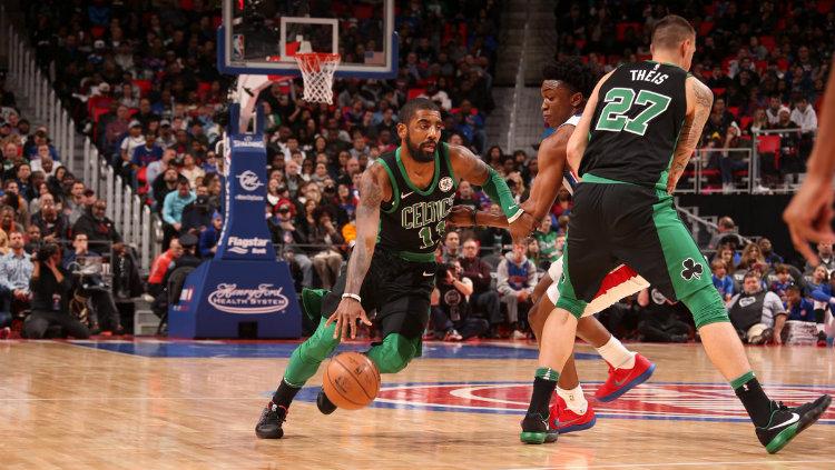 Situasi pertandingan Detroit Pistons vs Boston Celtics. - INDOSPORT