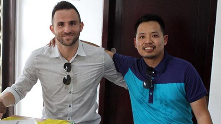 Ilija Spasojevic dan Gabriel Budi Liminto. Copyright: Instagram@GabrielBudiLiminto