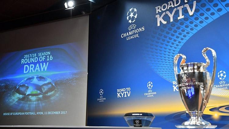 Drawing 16 besar Liga Champions. Copyright: UEFA