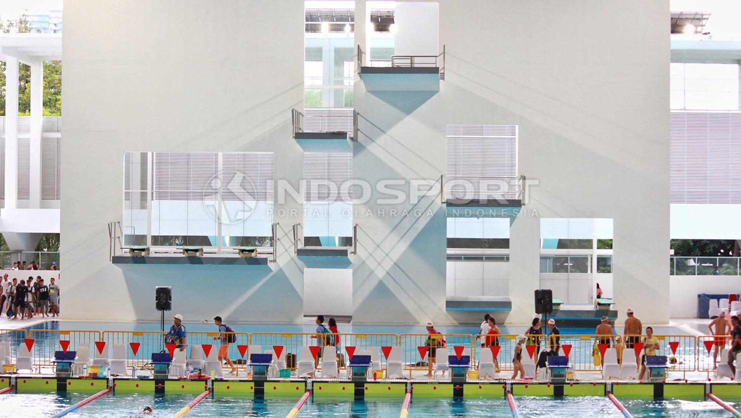 Aquatic Stadium Senayan saat menggelar test event.