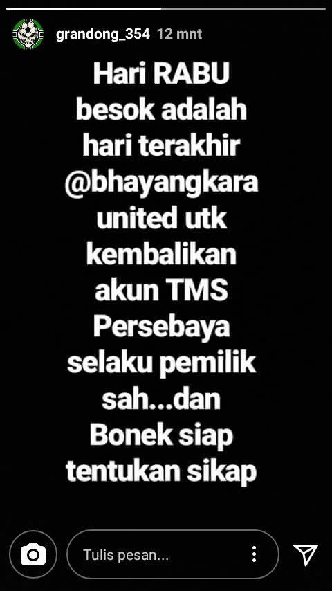 Instastory Bonek. Copyright: Instastory Bonek