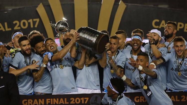 Gremio saat menjuarai Copa Libertadores Copyright: Internet