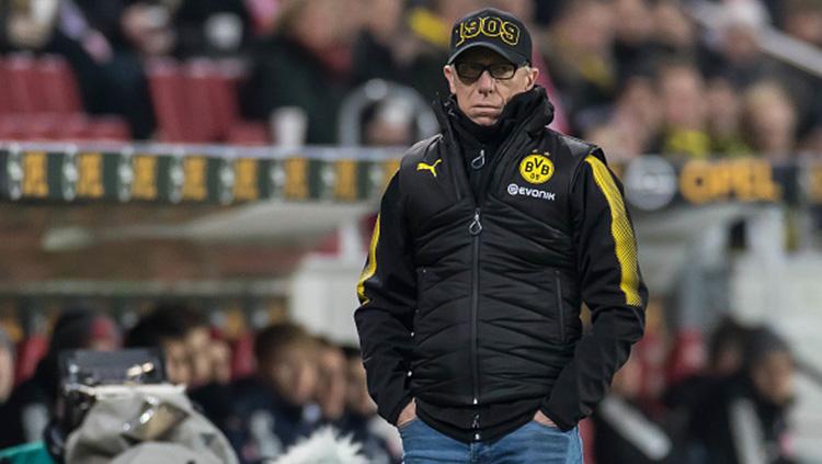 Pelatih Borussia Dortmund, Peter Stoeger. Copyright: INDOSPORT