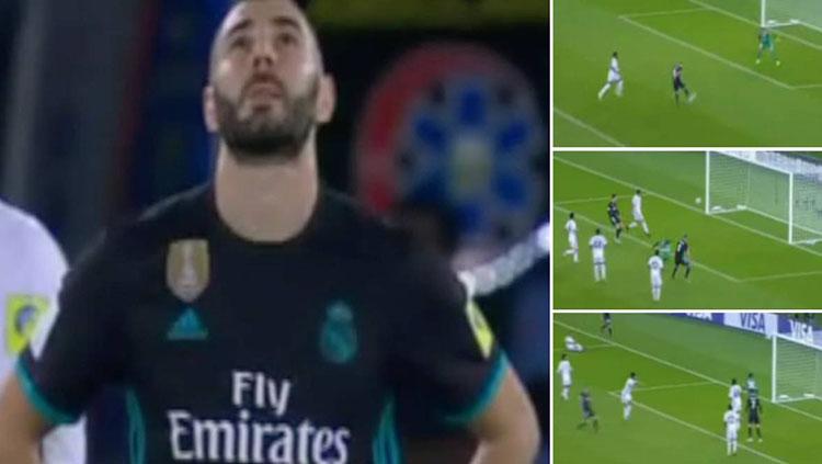 Karim Benzema gagal memanfaatkan tiga peluang emas saat lawan Al-Jazira.