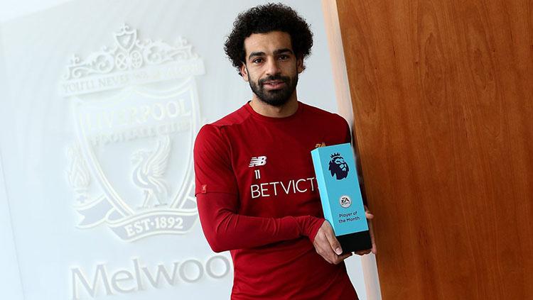 Mohamed Salah terpilih jadi pemain terbaik Liga Primer Inggris bulan November. Copyright: Premierleague