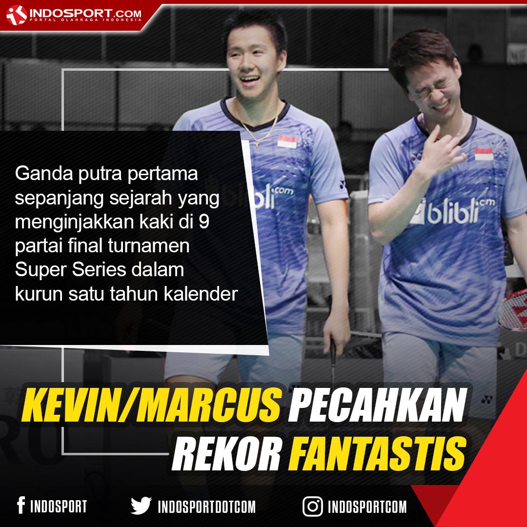 Marcus Fernaldi Gideon/Kevin Sanjaya Sukamuljo. Copyright: Grafis: Eli Suhaeli/INDOSPORT