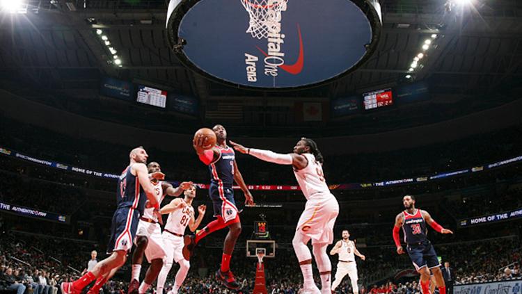 Situasi pertandingan Cleveland Cavaliers vs Washington Wizards. Copyright: INDOSPORT