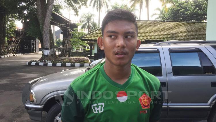 Latihan perdana Muhammad Rafli Mursalim bersama PS TNI. Copyright: Muhammad Adiyaksa/INDOSPORT