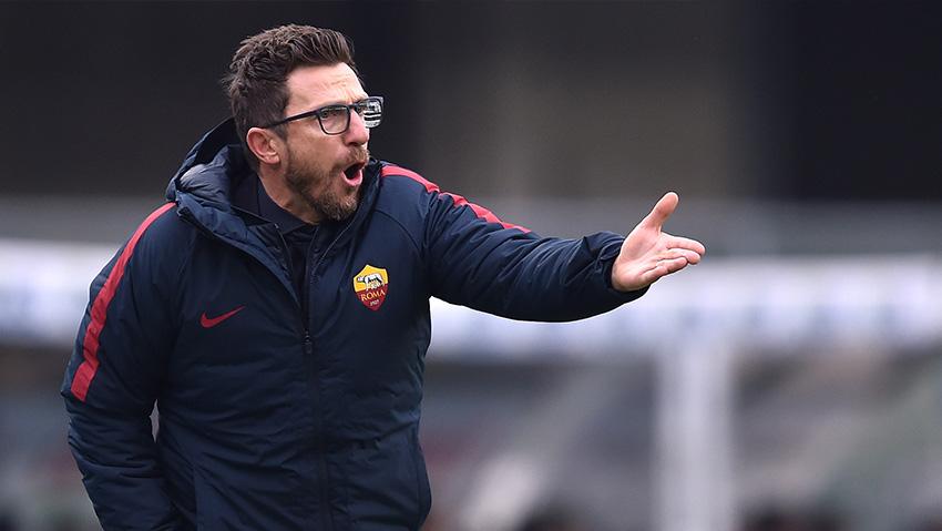 Pelatih AS Roma, Eusebio Di Francesco.