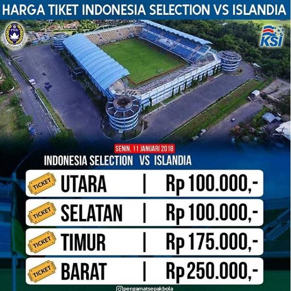 Harga Tiket Timnas Copyright: instagram @pengamatsepakbola