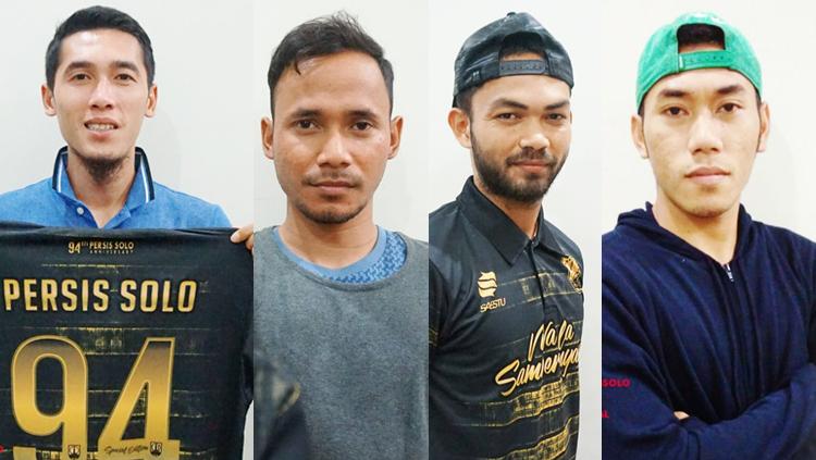 Kiri-kanan: M Wahyu Fitranto, Asyraq Gufron, Jalwandi, dan Eli Nasoka. Copyright: Persissolo