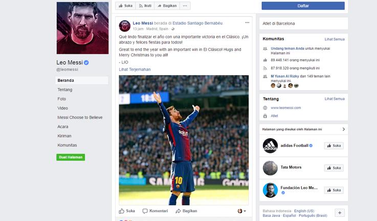 Messi Copyright: Facebook