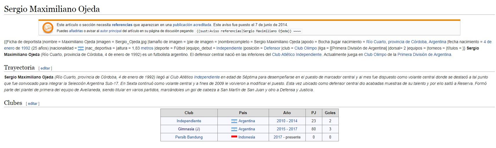 Sergio Ojeda. Copyright: Wikipedia