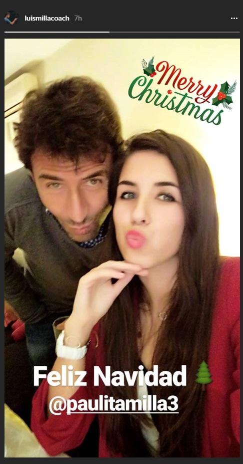 Luis Milla dan Paulita Milla, putrinya rayakan Natal Copyright: instagram