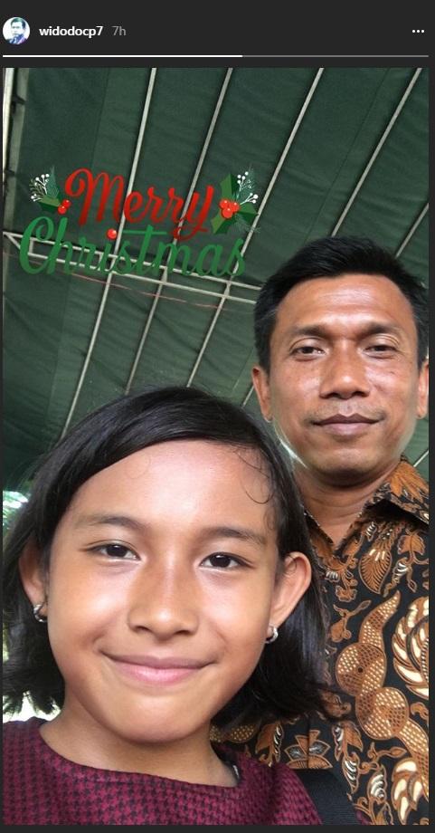 Widodo C. Putro dan Putrinya Copyright: instagram