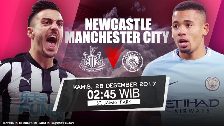 Prediksi Newcastle United vs Manchester City.