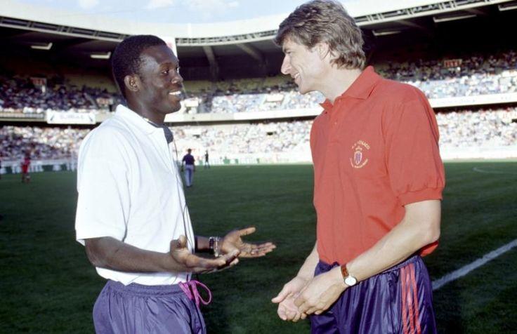 George Weah dan Arsene Wenger Copyright: Newst Post