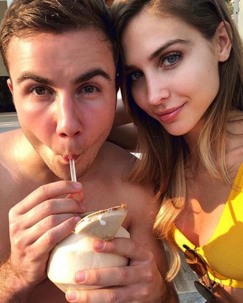 Ann-Kathrin Brommel dan Mario Gotze. Copyright: Instagram
