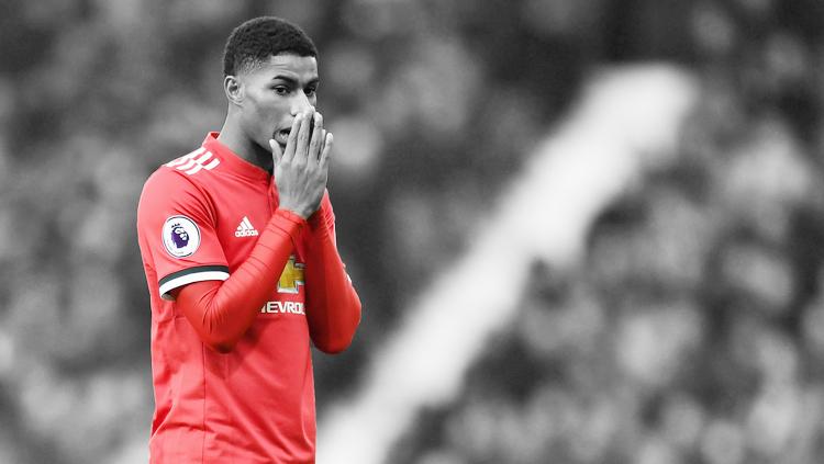 Striker Man United, Marcus Rashford. Copyright: Grafis: Eli Suhaeli/INDOSPORT