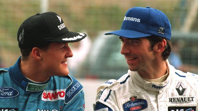 Schumacher dan Damon Hill. Copyright: -