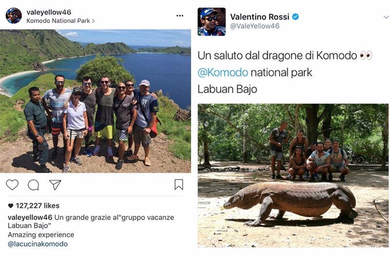 Valentino Rossi berlibur di Labuan Bajo, NTT Copyright: naikmotor.com