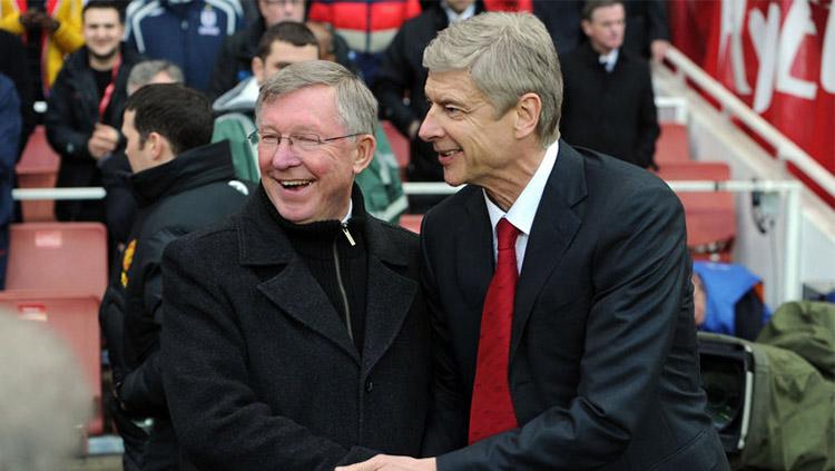 Manajer Arsenal, Arsene Wenger resmi melewati rekor Alex Ferguson di Liga Primer Inggris. - INDOSPORT