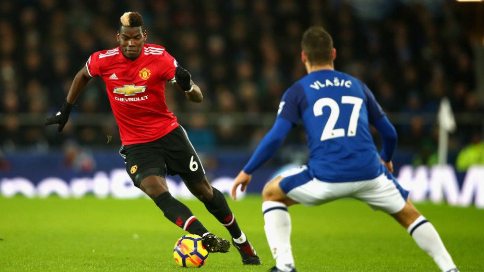 Everton versus Manchester United. Copyright: Getty Images