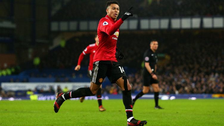 Everton versus Manchester United. Copyright: Getty Images