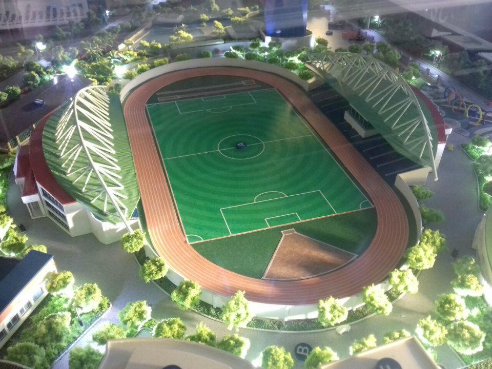 Maket rencana renovasi Stadion Pajajaran. Copyright: internet