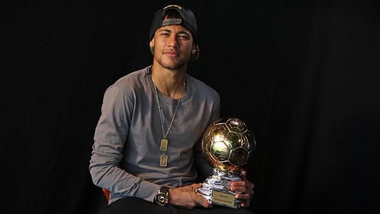 Neymar saat memenangkan Samba d