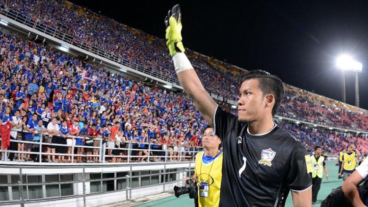 Kiper Timnas Thailand, Kawin Thamsatchanan. Copyright: Internet