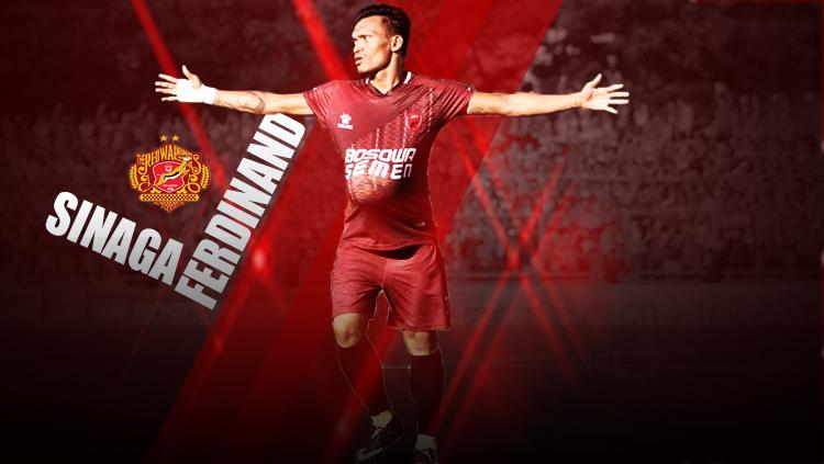 Ferdinand Sinaga resmi gabung Kelantan FA. Copyright: Grafis: Eli Suhaeli/INDOSPORT