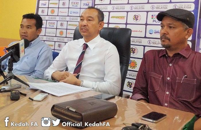 Sekretaris kehormatan Kedah FA, Datuk Aminudin Omar Copyright: Kedah FA official