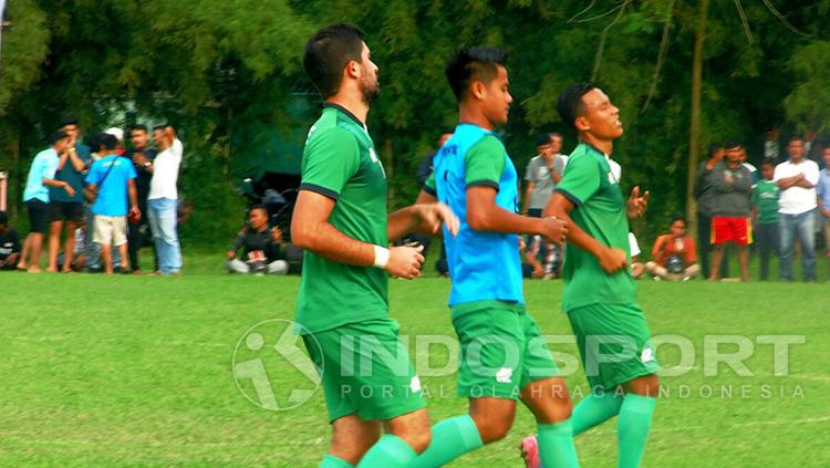 Sesi latihan PSMS Medan.