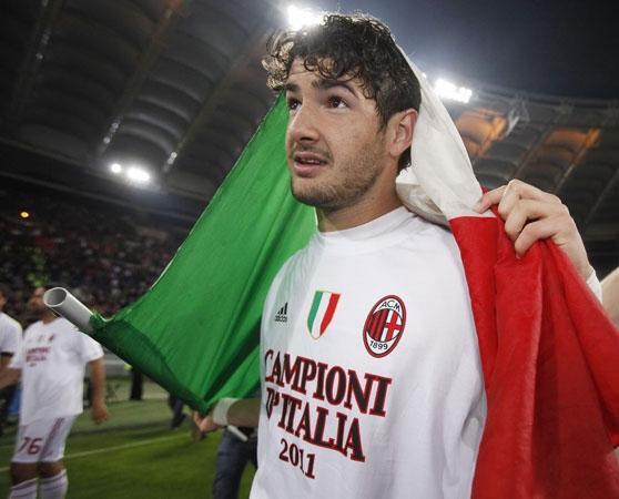 Pato merayakan scudetto musim 2010-2011 Copyright: lEspresso - La Repubblica