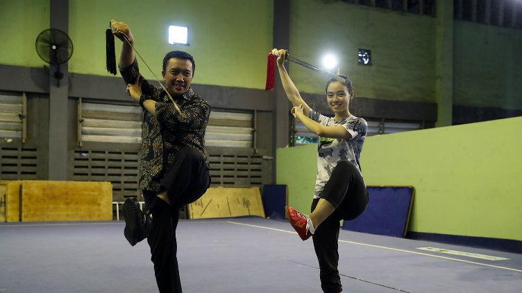 Menpora tinjau Pelatnas Wushu. Copyright: Kemenpora