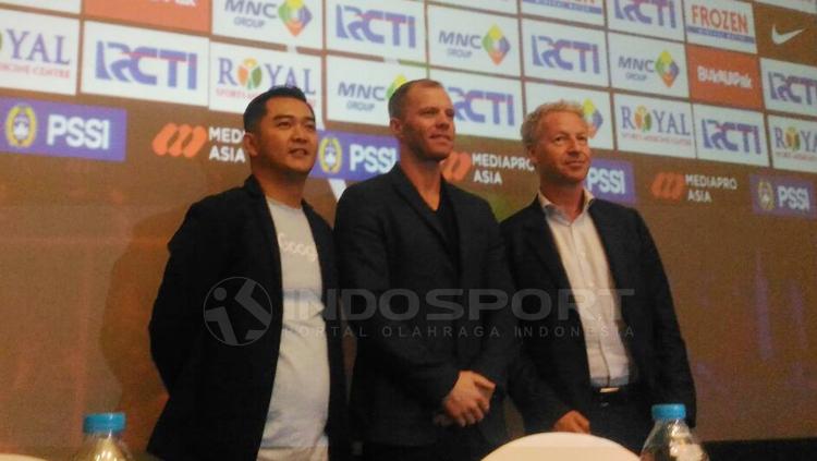 Konferensi pers Timnas Indonesia melawan Islandia. Copyright: Zainal Hasan/INDOSPORT