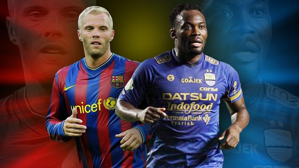 Eidur Gudjohnsen dan Michael Essien