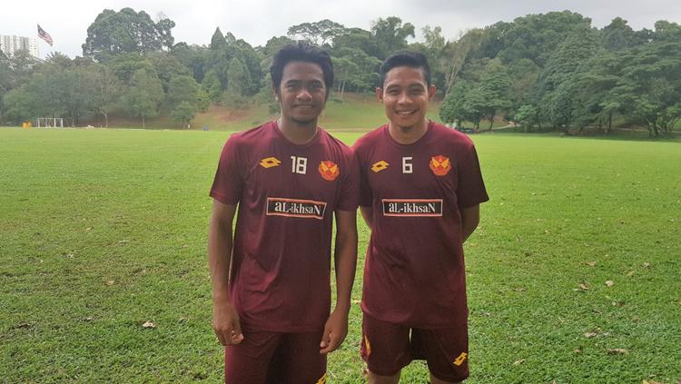 Ilham Udin dan Evan Dimas. Copyright: goalZulhilmi Zainal