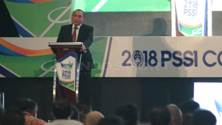 Edy Rahmayadi saat membuka Kongres PSSI