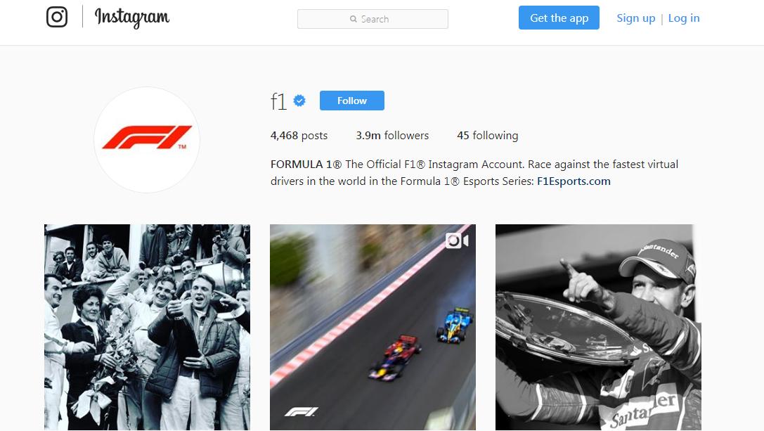 Instagram resmi Formula 1 Copyright: Instagram