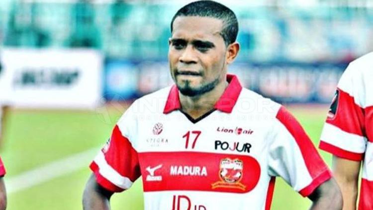 Elthon Maran, saat masih membela Madura United - INDOSPORT