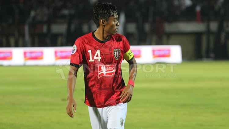 Fadli Sausu turut mencetak gol saat Bali United menang 3-1 atas Tampine Rovers. Copyright: Rudi Merta/INDOSPORT