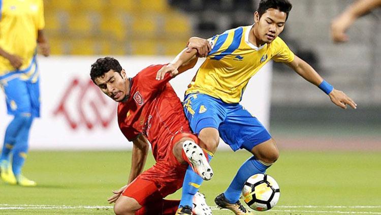 Andri Syahputra saat berlaga untuk Al Gharafa U-23. Copyright: Instagram/@andri010