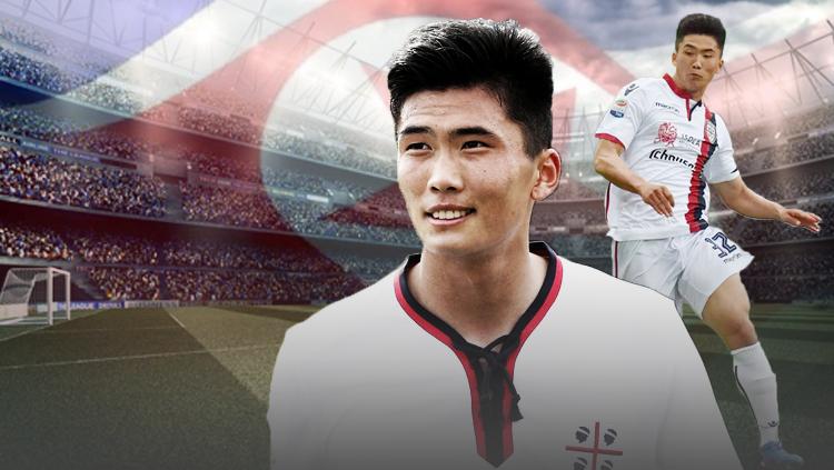 Penyerang Timnas Korea Utara, Han Kwang-song.