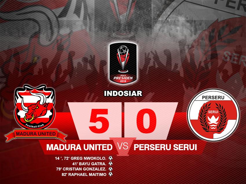 Madura United vs Perseru Serui Copyright: Gafis:Yanto/Indosport.com