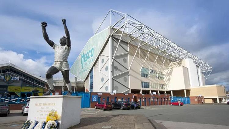 Tampilan depan Stadion Elland Road markas Leeds United. Copyright: Istimewa